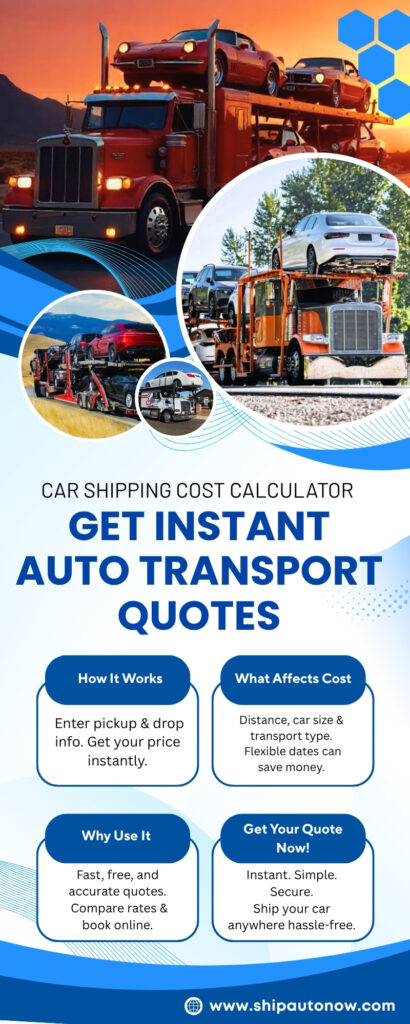 Car Shipping Cost Calculator—Get Instant Auto Transport Quotes_Infographic
